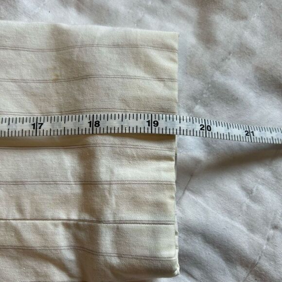 Ann Taylor LOFT 0petite off white pinstriped shirt cotton blend jacket vintage - Picture 9 of 12